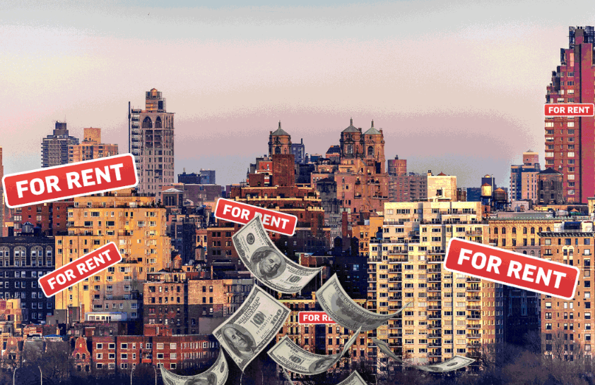 Average rent on Manhattan New York hits $5,000 for the first time in history!