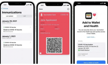 Vaccination card now can be added to apple wallet